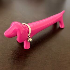Pink Dog Pen With Bell Collar (Black Ink)